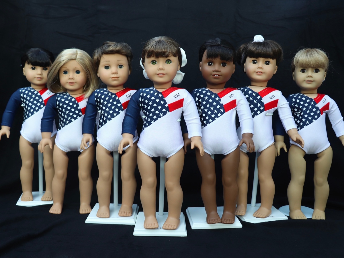 Team USA Gymnastics Leotards for Dolls